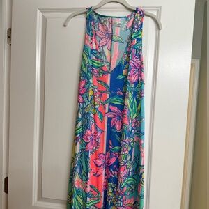 Lilly pulitzer kerri maxi dress size medium in easy tiger print